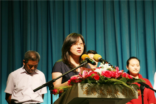 海阳市政府副市长王晓燕讲话