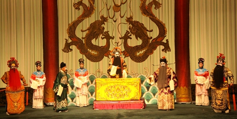国粹京剧 台上《将相和》 台下“师徒恩”